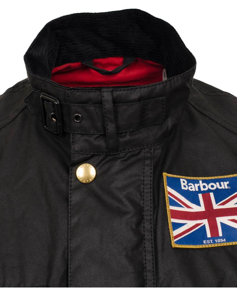 Barbour International Union Jack International Jacket Black hos C