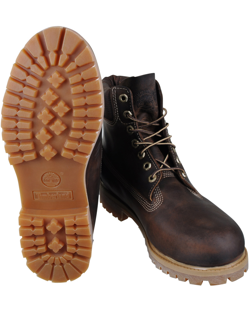 timberland 6 inch boots dark brown