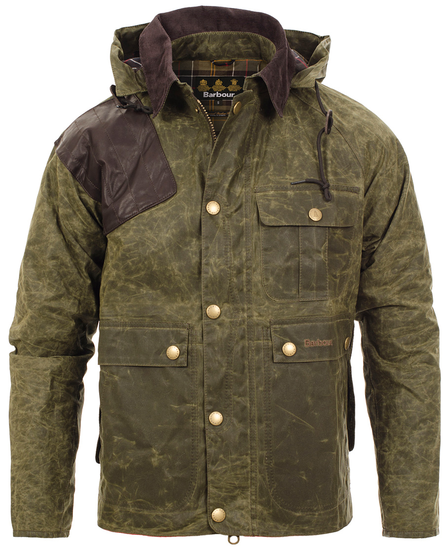 Barbour Heritage Dept B Beacon Ware Waxed Jacket Olive Hos CareOf