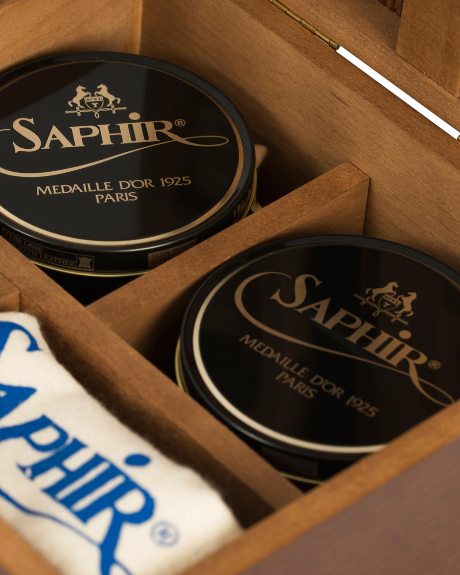 saphir shoe shine box