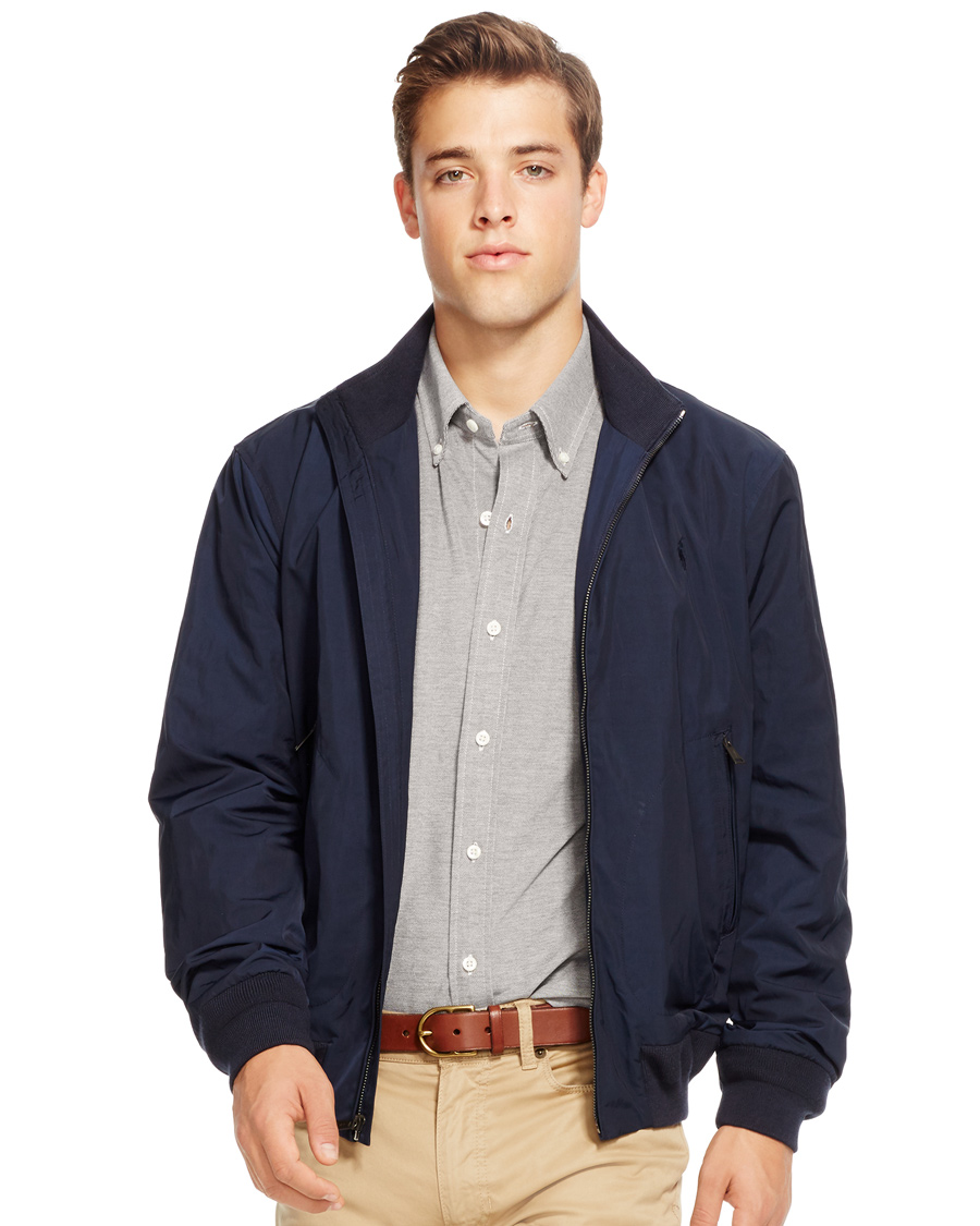  Polo  Ralph Lauren Barrarcuda Bomber  Jacket  Aviator  Navy  